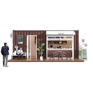 Kiosque à café moderne en acier inoxydable pour l'extérieur – Stand de boissons pour services commerciaux - Product Image 5