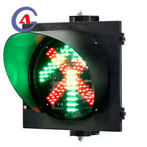 Semáforo LED com Sinal de Setas Verde da Cruz Vermelha, IP65, Controle Remoto para Sinalização em Estacionamentos - Product Image 1
