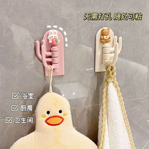 Cute No Drill <b>Wall</b> Mounted <b>Hook</b> With Rotating Design For Bathroom Storage - Product Image 5