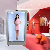 ChatGPT Deepseek 3D Interactive Hologramme Cabinet AI Virtuel Numérique Humain OEM Intérieur Transparent Holographique Centre Commercial
