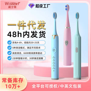 Cepillo de Dientes Eléctrico Inteligente Recargable Tipo C, Resistente al Agua IPX7, Cuerpo de Plástico, Funciona con Batería, Para Adultos, Listo para Enviar - Product Image 5