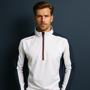 OEM Custom Nylon Outdoor Quarter Mens 1/4 Zip Gym Top Golf Pullover sweat-shirt de sport pour hommes - Product Image 1