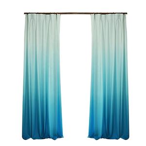 Cortina estampada para ventana, panel de poliéster, gancho barato, cortina y cortinas de color ombré, venta al por mayor - Product Image 5