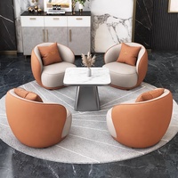 Canapé d'attente moderne de luxe, hôpital, bureau, salon de beauté, salle d'attente avec espace de négociation, cuir élégant