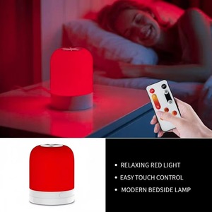 670nm Red Light Therapy <b>Lamp</b> Dimmable LED Sleep Aid Abs Light Box USB Rechargeable Touch Control for Bedroom Yoga - Product Image 5