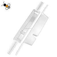 Mangeoire à abeilles en plastique de 0,75 litre pour sirop d'eau, pour ruche, avec oreilles latérales extensibles et découpables