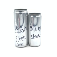 180ml 190ml 200ml 250ml 270ml 310ml 330ml 355ml 500ml Boîtes en aluminium vierges vides avec couvercle facile à ouvrir pour l'emballage de boissons à la bière
