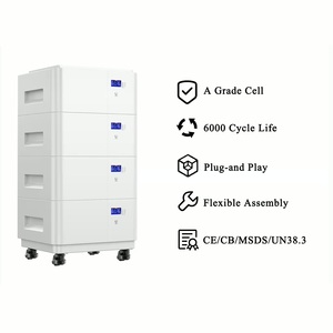 ระบบจัดเก็บพลังงานภายในบ้านแบบเรียงซ้อนได้ 10KWh 15KWh แบตเตอรี่ลิเธียมโซลาร์ 51.2V 200Ah 300Ah ชุดแบตเตอรี่ 48V IP65 รองรับการสื่อสาร CAN 51.2v 2 - Product Image 2
