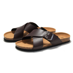 Nouvelles pantoufles d'extérieur en EVA avec doublure en cuir, respirantes, semelle antidérapante, confortables, semelle souple - Product Image 2