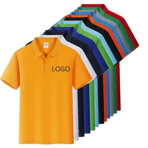 Atacado personalizado logotipo impressão bordado Golf polo camisa 100% algodão em branco Polo t-shirt