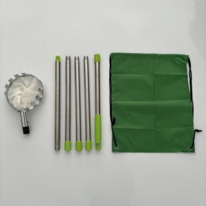 Outils de <span class=keywords><strong>cueillette</strong></span> de fruits Qingle outil de jardin cueilleur de fruits avec poteau télescopique en acier inoxydable fendu pour poteau de rouleau de peinture - Product Image 5