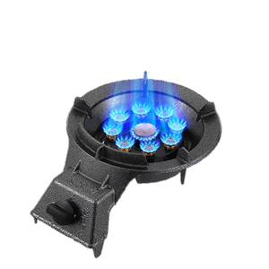 Estufa de gas de hierro fundido de 4800W, cabezal de quemador de cobre puro de <span class=keywords><strong>9</strong></span> y encendido piezoeléctrico de cerámica con FFD <span class=keywords><strong>Pro</strong></span>-Grade para cocina doméstica y comercial - Product Image 3