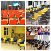 Meilleures ventes : Chaise de bureau empilable moderne, économique, de haute qualité, pour la formation, les salles de classe, l'étude, l'école, l'extérieur et le bureau à domicile
