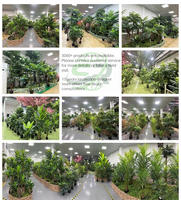 Tanaman Plastik Buatan 7 Daun Rangkaian Hijau Bird Paradise Alocasia Sarian Monstera Philodendron Dekoratif Grosir