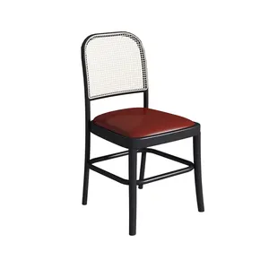 Commercial Hotel Restaurant Metal Furniture Coffee Shop Canteen Sedie Ristorante Rattan Cafe Chair