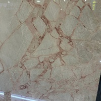 Marbre de Calcutta Viola poli, dalle de marbre rose antique, design moderne