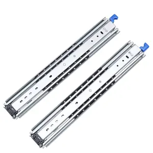 115kg/250lbs 53mm Cabinet Slide Locking Heavy Duty Telescopic Drawer Slides For Industrial Tool Box Drawer Slides