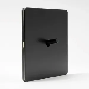 EU Đen Retro chuyển đổi tường chuyển đổi ánh sáng, Pháp Anh cổ Ổ cắm điện với USB sạc, 220V 2way phổ chuyển đổi bảng điều chỉnh - Product Image 3