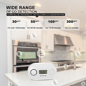 Détecteur de monoxyde de carbone intelligent WiFi, contrôlé par l'application Tuya Smart Life, <span class=keywords><strong>alarme</strong></span> de monoxyde de carbone certifiée EN50291, fonctionne avec une batterie de 2 ans, portable - Product Image 3