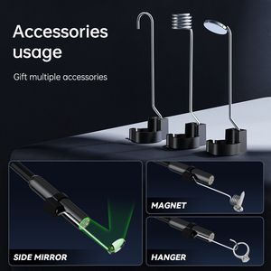Caméra d'inspection endoscopique HD CMOS 1080P avec compression H.265, étanche IP67, endoscope flexible de 16,5 pieds - Product Image 6