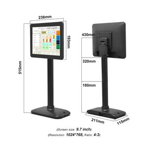 Taixun TX-97 HD Industrial 1024x768 9.7inch <b>Touch</b> <b>Screen</b> USB DisplayLink LCD External Display <b>Monitor</b> for POS Systems Display Mo - Product Image 4