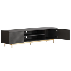Meuble TV BIEN pour téléviseur de <span class=keywords><strong>68</strong></span> pouces avec portes spéciales et pieds en acier pour salon - Product Image 5