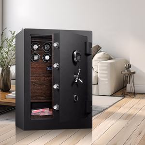 MINEESI 2026 กล่องเก็บนาฬิกาอัตโนมัติ พร้อมระบบป้องกันการโจรกรรม กล่องโลหะ ปลดล็อคด้วยลาย<span class=keywords><strong>น</strong></span>ิ้วมือ 8 12 20 ช่อง ปรับแต่งได้ - Product Image 4