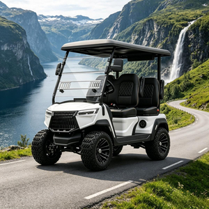 Voiturette de golf électrique Country Club, véhicule utilitaire, suspension à double bras oscillant pour utilisation hors route publique, homologuée DOT CE EEC - Product Image 1