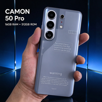 Smartphone Camon 50 Pro 5G, 16 Go de RAM, 512 Go de ROM, appareil photo 108 MP, écran 120 Hz, double SIM, téléphone mobile