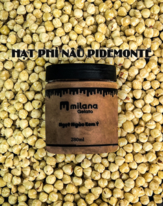 Gelato en gros, noisette, pot de 280 ml, crème glacée, dessert glacé, ingrédients de qualité supérieure, usine du Vietnam, qualité italienne, boîte - Product Image 1