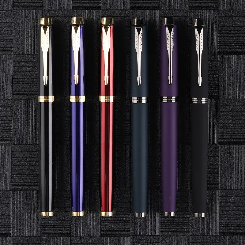 Office Supplies New Model Business Writing Metal Roller Ballpoint Pen Signature Black Pen Premium