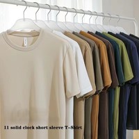 T-shirts unis en polyester à coupe ajustée pour couple, personnalisables avec logo, multicolores, pour l'été, vente en gros à prix réduit