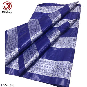 Tissu Bazin 100% coton à imprimés africains, pour homme et femme, robe brillante, motifs Ankara, <span class=keywords><strong>brocart</strong></span> tendance guinée - Product Image 4