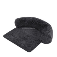 Canapé-lit pour animaux de compagnie de luxe moderne avec housse amovible et lavable, design moelleux pour chats et chiens, siège de voiture portable