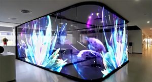 D-King Indoor Transparent LED Glass Display Panel with Colorful <b>Light</b> Effects for Retail <b>Spaces</b> - Product Image 1