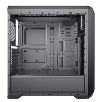 A65 casing gaming komputer Panel depan lampu Strip RGB, EATX Mesh kualitas baik