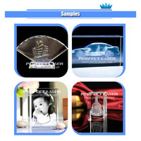 Machine de gravure laser 3D verte avec caméra CCD pour gravure sous-couche sur verre, cube, photo, portrait, trophée, porte-clés, boule, LED