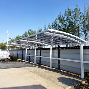 Cochera Prefabricada Moderna Resistente al Viento con Diseño de Membrana Arqueada, Impermeable, para Estacionamiento - Product Image 3