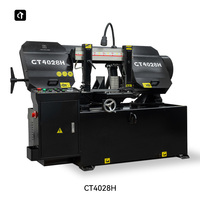 Scie à ruban horizontale hydraulique multifonctionnelle CTMACH CT4028H avec réservoir d'eau 2200W 220V
