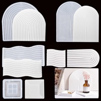 Shaped Wave Coaster Epoxidharz form DIY Craft Food Obst kuchen Casting Mat Tray Silikon form Home Decor Pad Making Mould