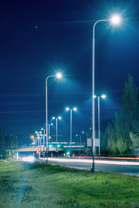 Hot bán 5M 6M 7M 8M 9M 10m 12m ánh sáng đường phố với cực cánh tay duy nhất đôi cánh tay <span class=keywords><strong>LED</strong></span> chiếu sáng đường phố cực Q235 thép đèn bài - Product Image 2