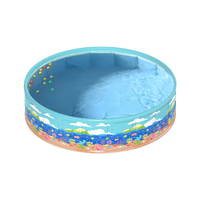 Piscina Plegable de PVC Grande para Niños, para Recién Nacidos, Interior, Exterior, Jardín, Entretenimiento en el Hogar, Hecha en China