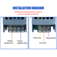 HHANG OEM Alimentation électrique à découpage double sortie pour bande LED intérieure mince AC/DC 100W-400W, 12V/24V, entrée 175-265V/90-135V