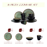 Promotion de septembre : Ensemble de vaisselle premium indispensable pour la cuisine avec mug promotionnel, vaisselle vintage résistante à la chaleur pour la maison