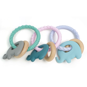 <span class=keywords><strong>Silicone</strong></span> personnalisé avec <span class=keywords><strong>bois</strong></span> <span class=keywords><strong>de</strong></span> hêtre jouets à mâcher bébé jouets <span class=keywords><strong>de</strong></span> <span class=keywords><strong>dentition</strong></span> forme d'éléphant anneaux enfants <span class=keywords><strong>dentition</strong></span> pour enfants - Product Image 3