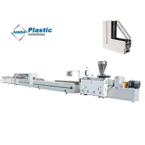 Profil en plastique de fenêtre et de porte de PVC d'upvc WPC faisant la machine/machine d'extrusion de profil de PVC/ligne de production
