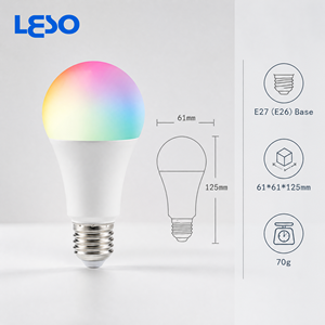 <span class=keywords><strong>Ampoule</strong></span> LED intelligente A19 Matter WiFi+BLE RGBCW-5-en-1 10W/12W E27/E26 3000K-6000K Utilisation domestique et extérieure IOS 8.0 Android 4.0 - Product Image 5