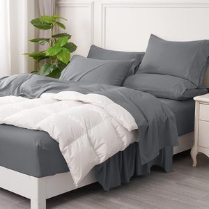 Nhà máy trực tiếp sales100 % bạch đàn Lyocell tấm ga trải giường 300tc 400 TC sang trọng tencel 4 cái Tencel bộ đồ giường Bộ - Product Image 6