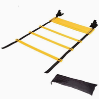 HJ Agility Ladder Six in One Kombinationsspiel Geschwindigkeit Agility Training Set Widerstand Parachute Kegel Widerstand Parachute
