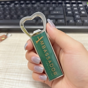 사용자 정의 병따개 키 체인 로고 에폭시 수지 하이 퀄리티 아연 합금 에폭시 로고 마그네틱 냉장고 자석 병따개 - Product Image 2